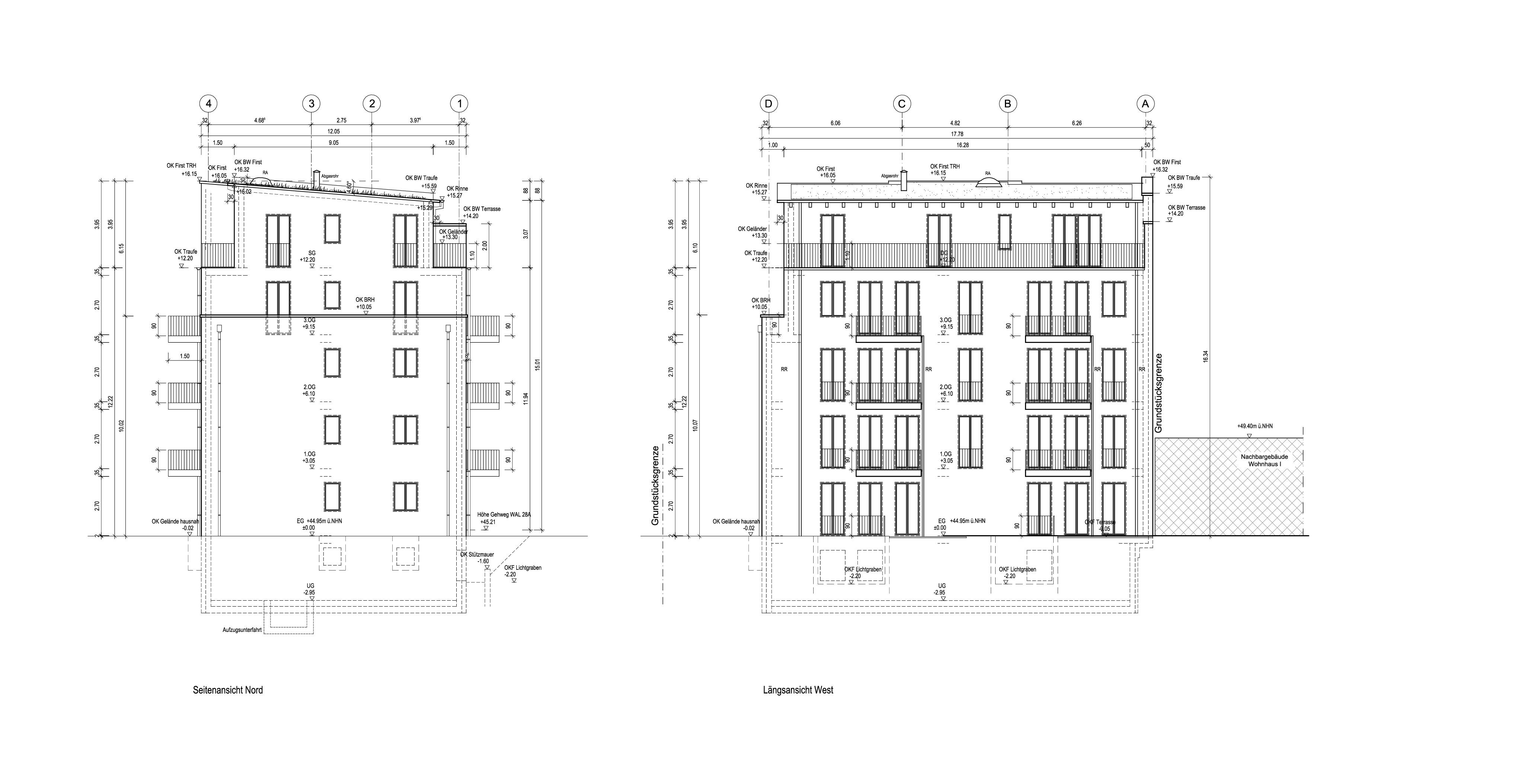 27 WAL26 Vorderhaus 4.09 B NW Ansicht